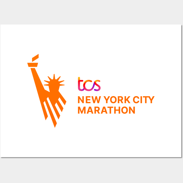 TCS NEW YORK CITY MARATHON Wall Art by BonnyManthe